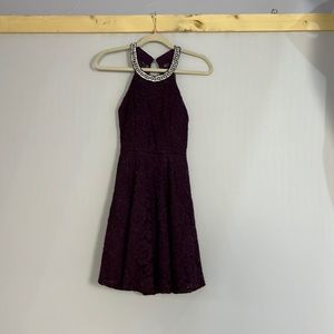 La Scalia Purple Lace Dress